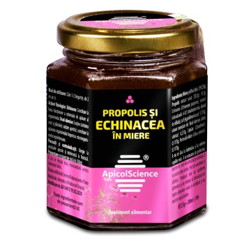 Propolis Si Echinacea In Miere, 200 ml, ApicolScience