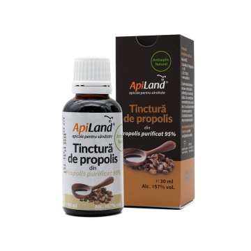 Tinctura De Propolis Purificat 95%, 30 Ml, Apiland - Img 1