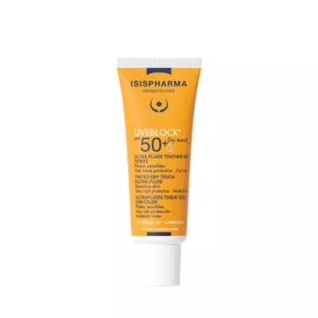 Ultra-fluid protector nuantator medium pentru ten gras Dry Touch, SPF 50+ UVEBLOCK, 40 ml, Isispharma - Img 2