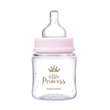 Biberon anticolic PP RoyalBaby Princess gat larg roz, 120ml, 35/233, Canpol - Img 2