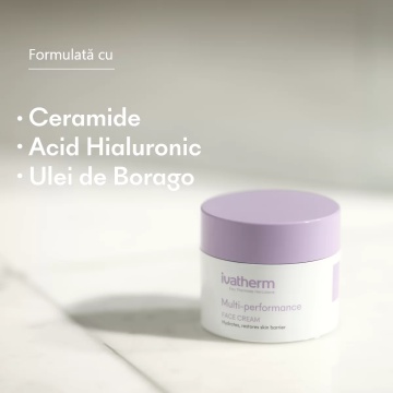 Crema hidratanta cu ceramide pentru fata Multi-Performance, 50 ml, Ivatherm - Img 2