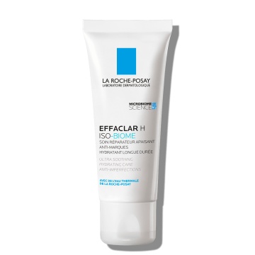 Crema hidratanta si calmanta pentru pielea grasa fragilizata Effaclar H Iso-Biome, 40ml, La Roche-Posay - Img 1