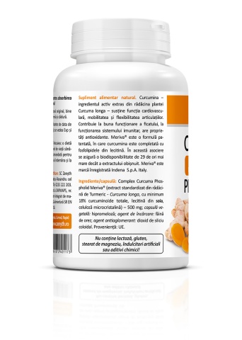 Curcumin with Meriva, 60 capsule, Zenyth - Img 2