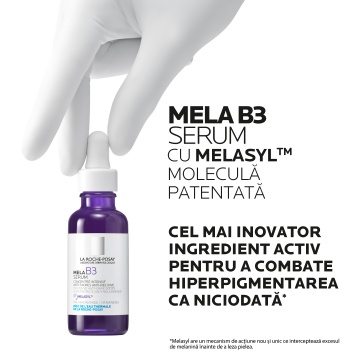 Mela B3 Ser concentrat intensiv pentru corectare pete pigmentare, cu efect anti-recurență, cu Melasyl și Niacinamidă pentru orice tip de ten, 30ml, La Roche-Posay - Img 6