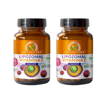 Pachet Lipozomal Vitamina C (2 buc), 60 capsule vegetale, Hypernatura