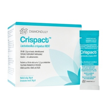 Prebiotic pentru flora vaginala Crispact, 30 plicuri, Adexilis - Img 2