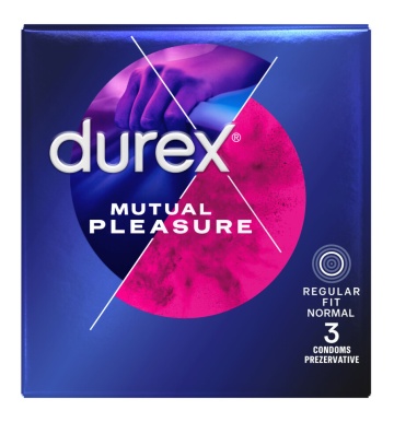 Prezervative Mutual Pleasure, 3 bucati, Durex - Img 1