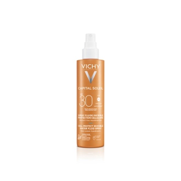 Spray fluid invizibil cu protectie solara SPF 30 pentru fata si corp Capital Soleil, 200 ml, Vichy - Img 1
