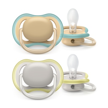 Suzete ultra air Philips Avent, 0-6 luni, 2 bucati,SCF085/15, Philips - Img 1