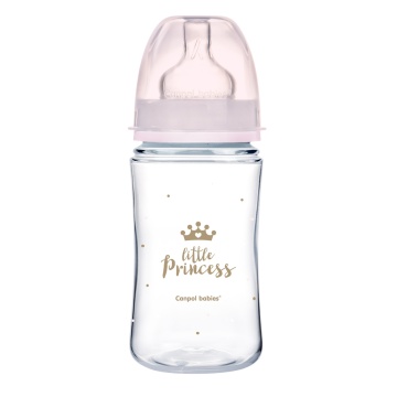 Biberon anticolic PP EasyStart RB pink gat larg 240ml, 35/234, Canpol - Img 1