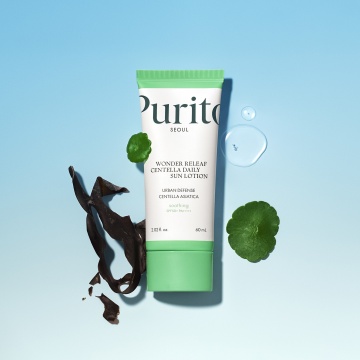 Crema de fata cu protectie solara Wonder Releaf Centella Daily Sun Lotion SPF50+ PA++++, 60ml, Purito - Img 5