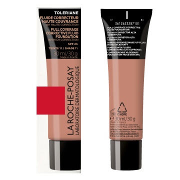 Fond de ten fluid corector cu SPF 25 pentru piele sensibila Nuanta 11 Toleriane, 30 ml, La Roche-Posay - Img 4