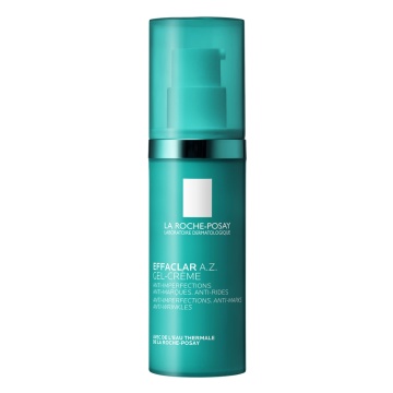 Gel-Crema Cu O Textura Usoara Si O Eficacitate Dubla Asupra Imperfectiunilor Si Semnelor De Imbatranire Effaclar A.Z., 40ml, La Roche-Posay - Img 1