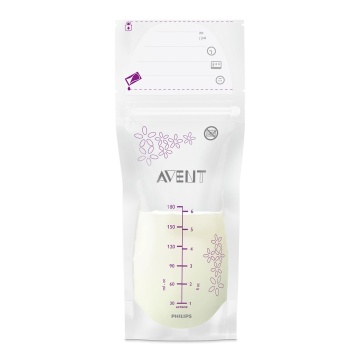 Pungi de stocare a laptelui matern Philips Avent, 25 bucati, 180 ml, SCF603/25, Philips - Img 1