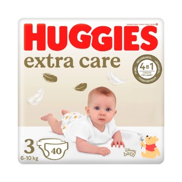 Scutece de schimb Extra Care, Nr. 3, 6-10 kg, 40 bucati, Huggies