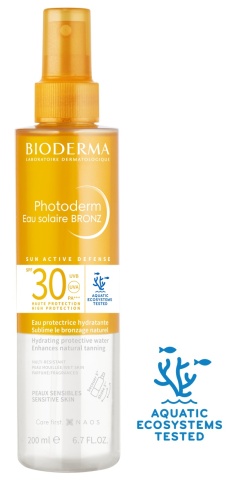 Apa cu protectie solara SPF 30 pentru piele sensibila Photoderm Bronz, 200 ml, Bioderma - Img 2