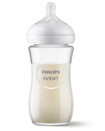 Biberon din sticla Philips Avent Natural Response, 1 luna +, 240 ml, SCY933/01, Philips - Img 1