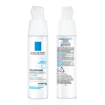 Fluid hidratant, calmant si reparator pentru ten alergic sau reactiv Toleriane Dermallergo, 40 ml, La Roche-Posay - Img 3