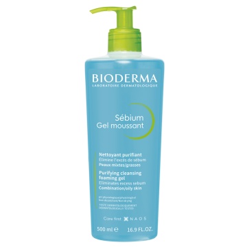Gel spumant Sebium, 500 ml, Bioderma - Img 3