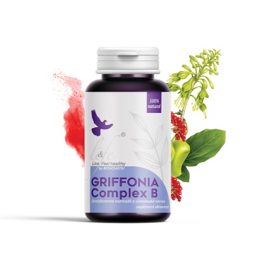 Griffonia Complex B Pentru Somn Si Stres, 60 capsule, Bionovativ Life