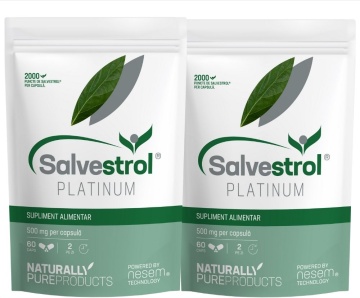 Pachet 2x Salvestrol Platinum, 60 capsule, Hyperfarm (Tratament 2 luni)