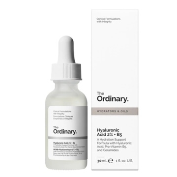 Serum de fata hidratant cu 2% Acid hialuronic + B5, 30 ml, The Ordinary