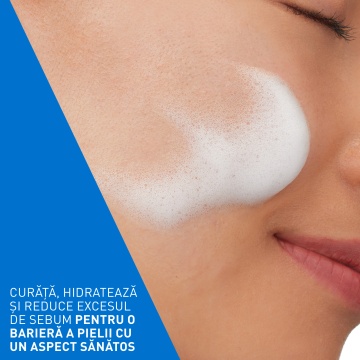 Spuma de curatare reechilibranta pentru ten normal si mixt Air Foam Cleanser, 148 ml, Cerave - Img 8