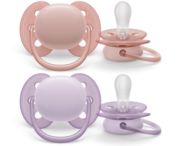 Suzete ultra soft Philips Avent, 0-6 luni, 2 bucati, SCF091/31, Philips - Img 1