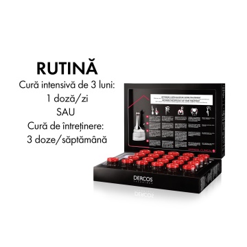 Tratament impotriva caderii parului pentru barbati Dercos Aminexil Clinical 5, 21 fiole x 6 ml, Vichy - Img 3
