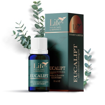 Ulei integral de Eucalipt Life, 10 ml, Bionovativ Life