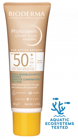 Fluid Cover Touch cu SPF50+ auriu Photoderm, 40g, Bioderma - Img 3