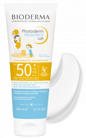 Lapte protectie solara pentru copii Photoderm Pediatrics, SPF 50+, 200 ml, Bioderma - Img 1