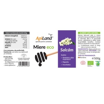 Miere Salcâm ECO, 500g, ApiLand - Img 2