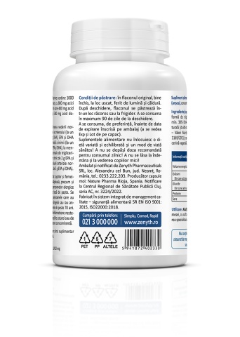 Omega 3 Marin, 60 capsule, Zenyth ultra putere - Img 3