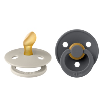 Set 2 suzete Colour Latex,tetina anatomica,0+SAND/IRON 2111419 BIBS - Img 1
