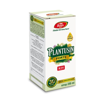 Sirop Plantusin Forte, R25, 250 ml, Fares - Img 1