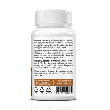 Supliment alimentar natural Lion's Mane, 60 capsule, Zenyth - Img 3