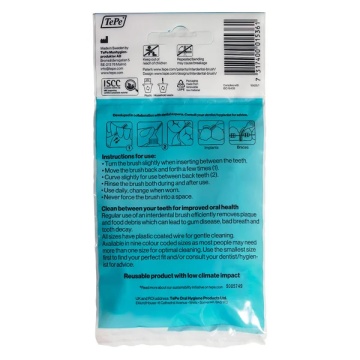 Tepe Periute Interdentare 0,6mm/Nr3, 8buc, Albastru - Img 2