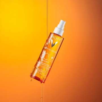 Ulei invizibil cu squalan, vitamina E si SPF30 Capital Soleil, 200 ml, Vichy - Img 3