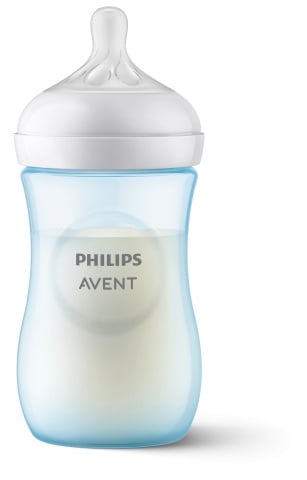 Biberon Philips Avent Natural Response, +1 luna, Bleu, 260 ml, SCY903/21, Philips - Img 1