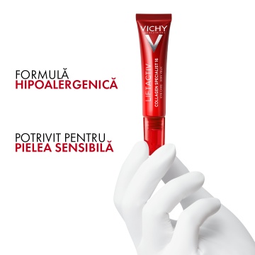 Crema pentru ochi antirid Liftactiv Collagen Specialist, 15 ml, Vichy - Img 5