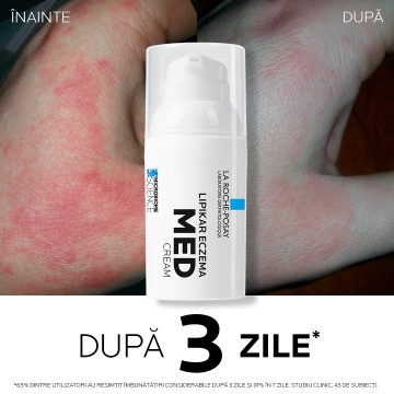 Crema pentru pielea cu eczema Lipikar Eczema Med, 30 ml, La Roche-Posay - Img 3