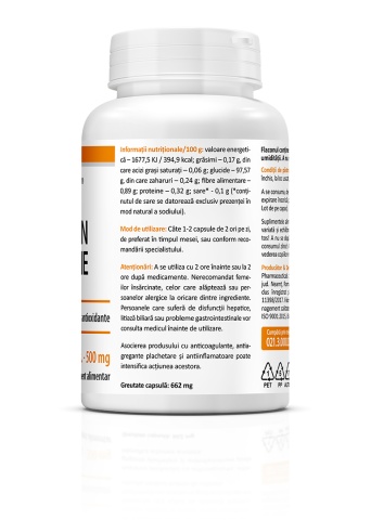 Curcumin si Piperine, 60 capsule, Zenyth - Img 3