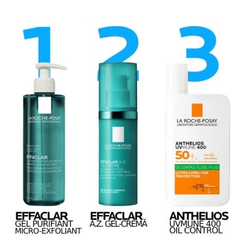 Gel-Crema Cu O Textura Usoara Si O Eficacitate Dubla Asupra Imperfectiunilor Si Semnelor De Imbatranire Effaclar A.Z., 40ml, La Roche-Posay - Img 10