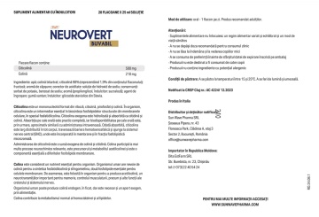 Neurovert buvabil, 20 flacoane, Sun Wave Pharma - Img 2