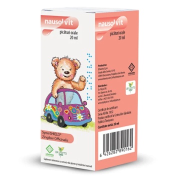 Picaturi pentru greata si varsaturi Nausolvit, 20 ml, Dr. Phyto - Img 1