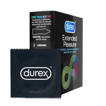 Prezervative Extended Pleasure, 3 bucati, Durex - Img 2