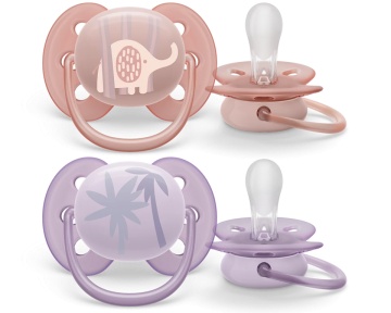 Suzete ultra soft Philips Avent, 0-6 luni, 2 bucati, SCF091/09, Philips - Img 1