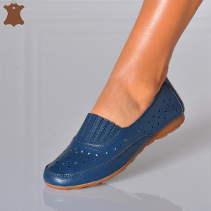 Pantofi Dama Piele Naturala Celia Navy - Need 4 Shoes