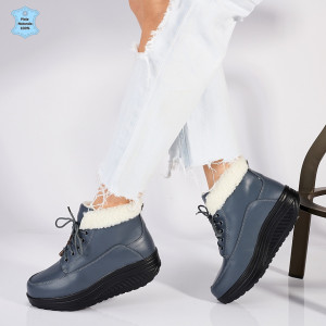 Ghete Dama Piele Naturala Gesy Gri - Need 4 Shoes